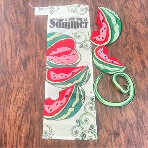 Evergreen enterprises summer watermelon outdoor garden flag